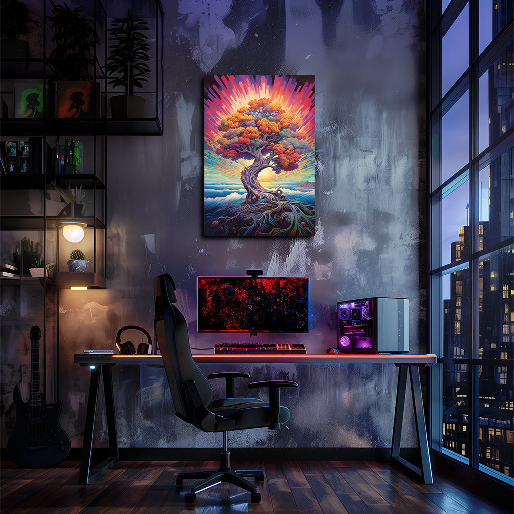 טבע | יצירות אמנות של עץ שורש מאת @leinwandbild24