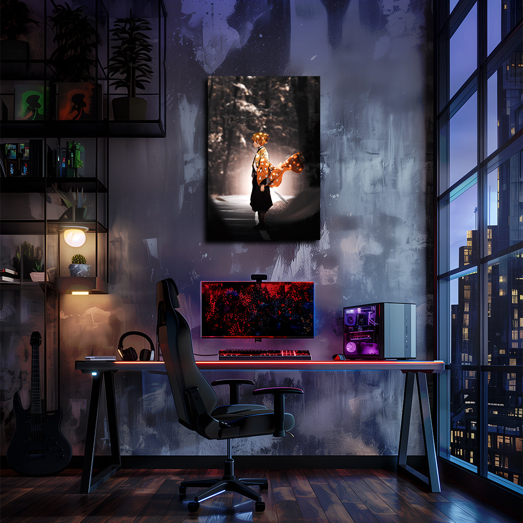 קוטל השדים | יצירות אמנות של Zenitsu Agatsuma מאת @lilo_gfx