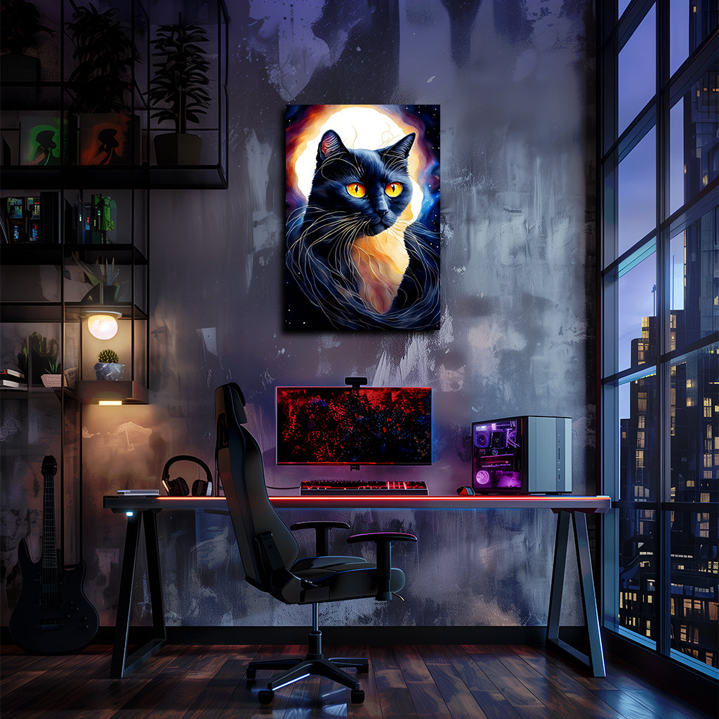 טבע | יצירת אמנות חתול מאת @leinwandbild24