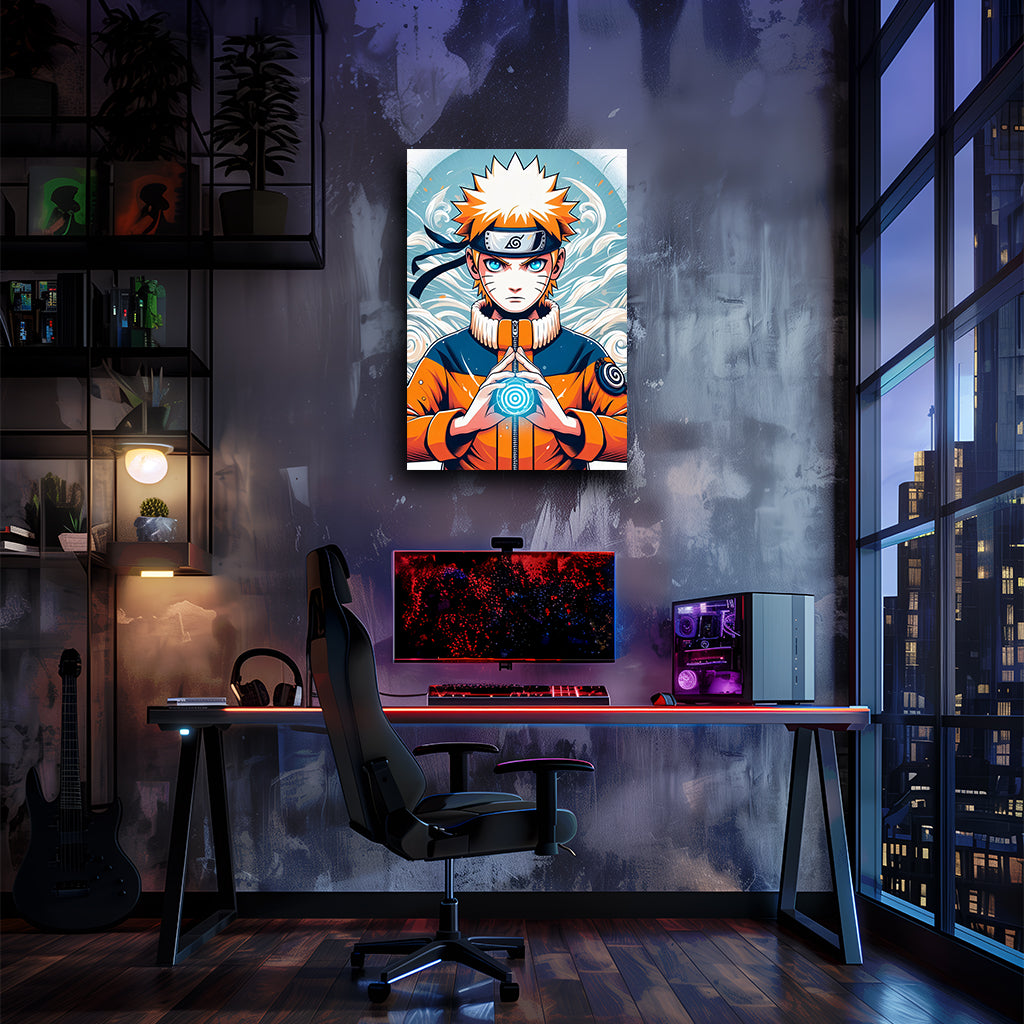 נארוטו | מינאטו ונארוטו - יצירות אמנות של Akatuski מאת @mr.gamma_99