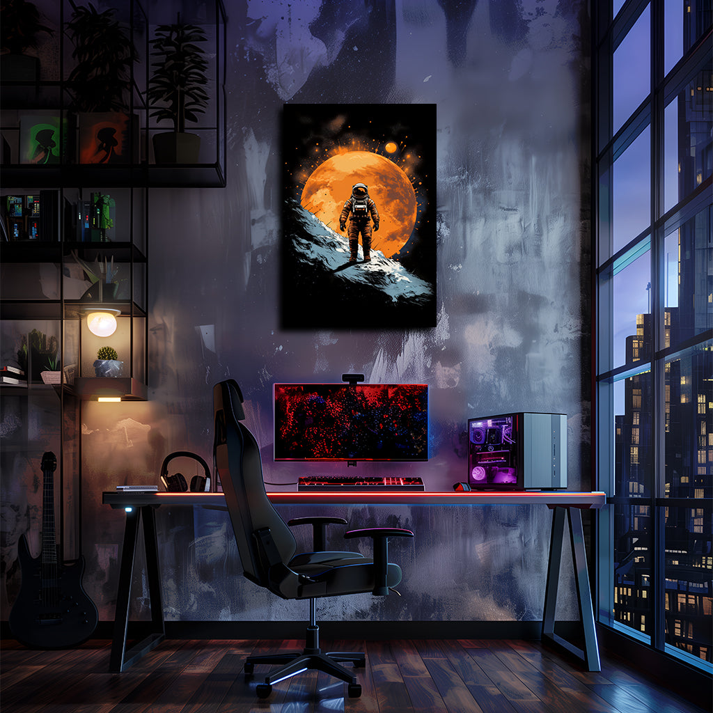 חלל | יצירת אמנות של איש החלל מאת @leinwandbild24