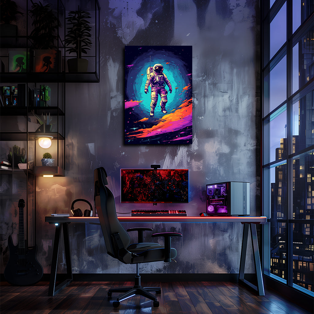 חלל | אמנות חלל אסטרונאוט מאת @leinwandbild24