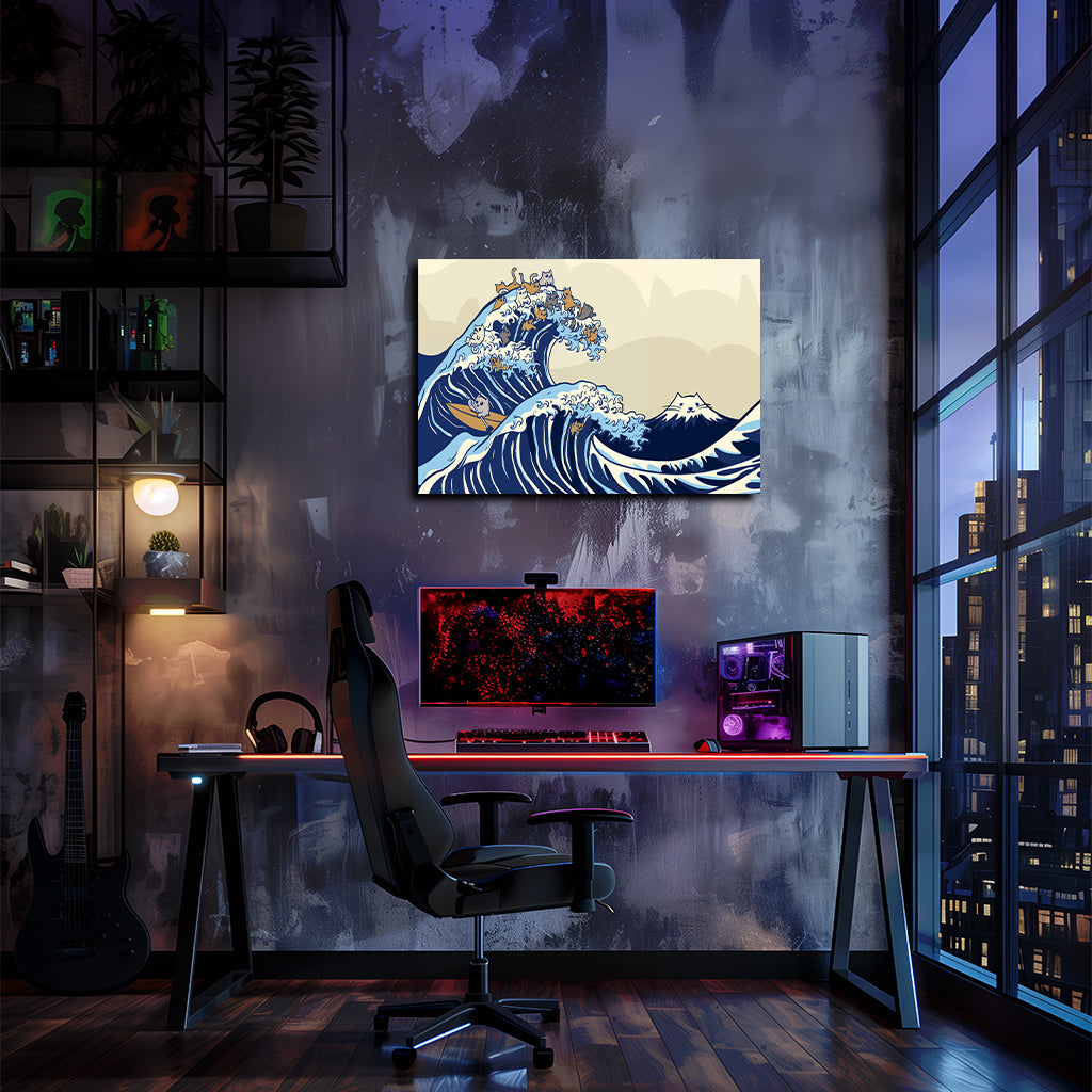 טבע | יצירת אמנות של גל חתלתול מאת @leinwandbild24