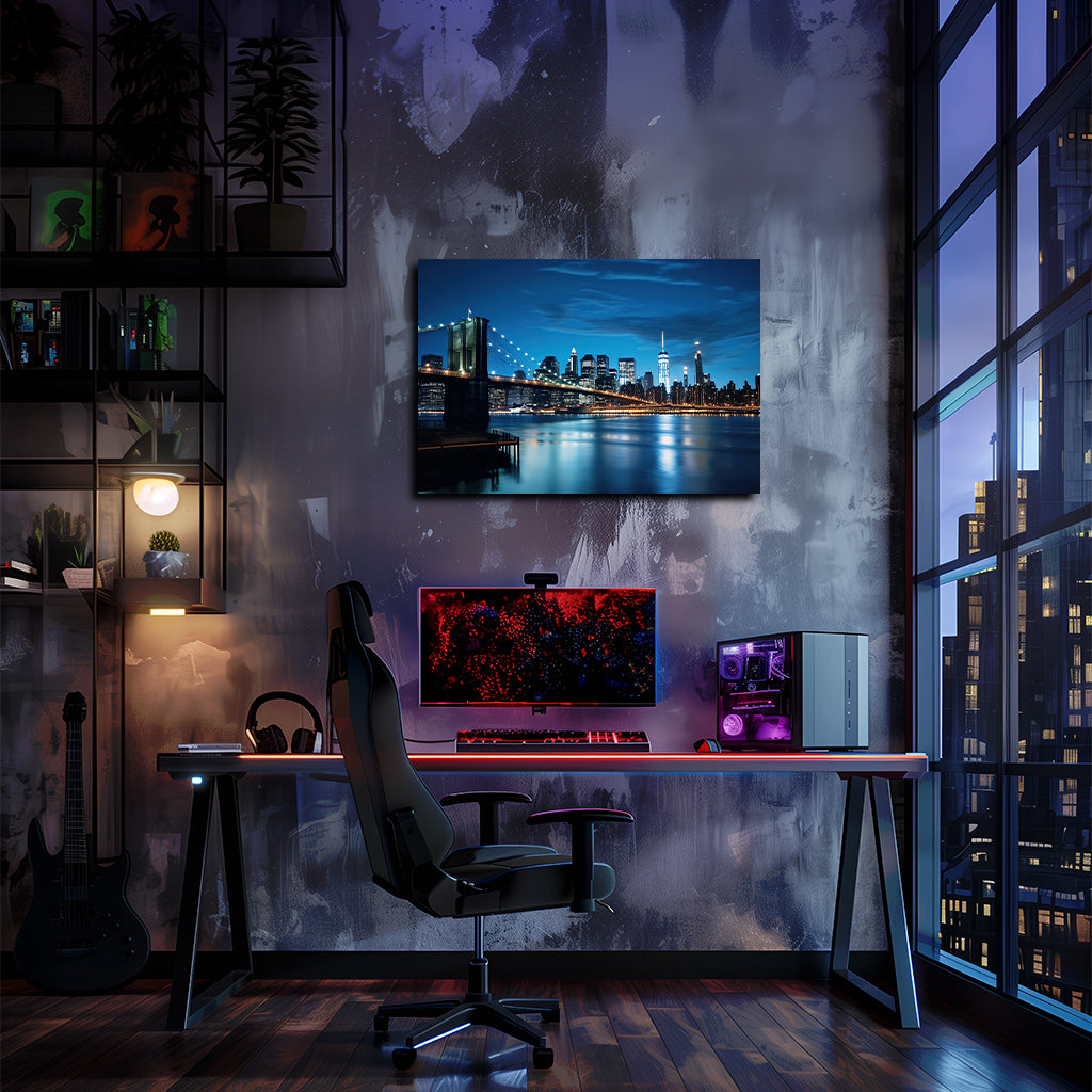 ערים | יצירות אמנות של קו הרקיע של ניו יורק מאת @leinwandbild24