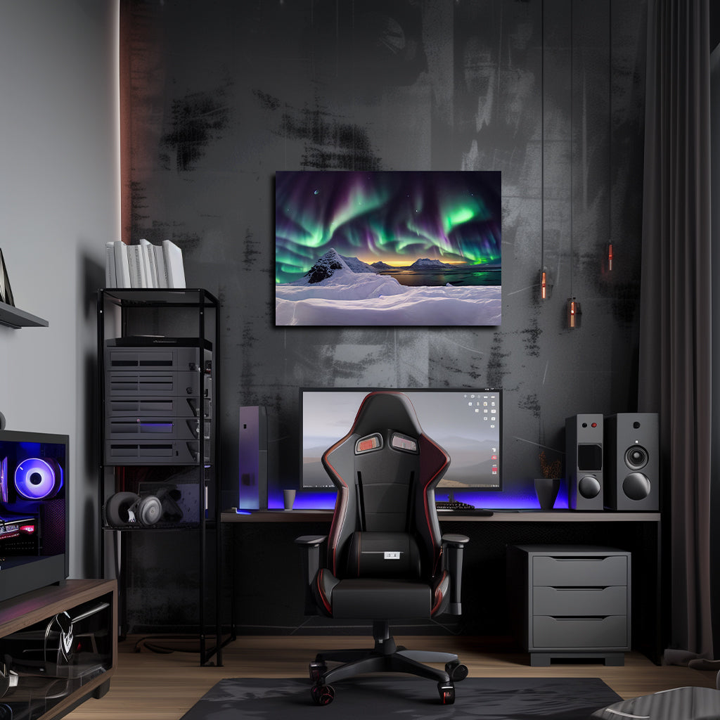 טבע | יצירות אמנות של אורות קוטב מאת @leinwandbild24