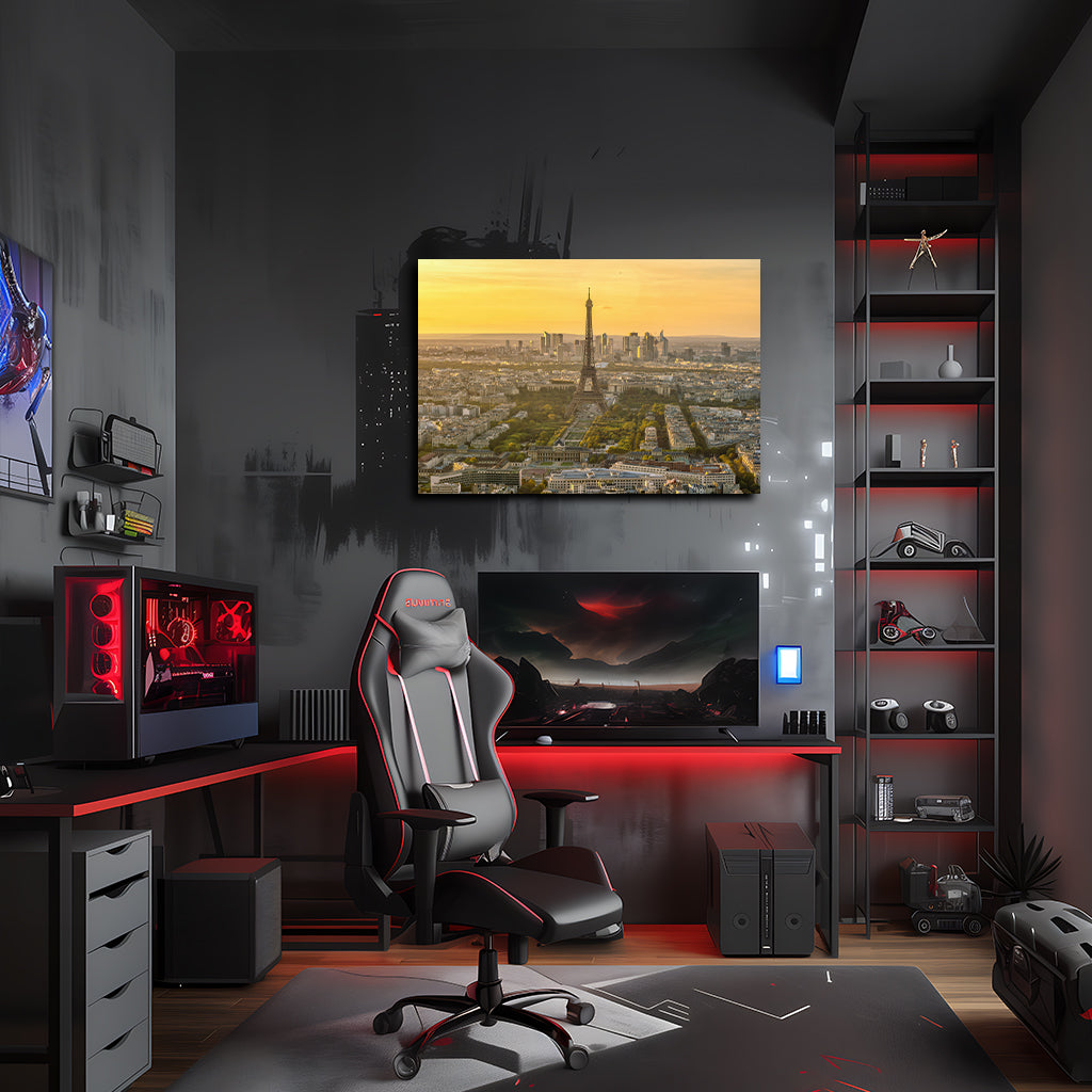 ערים | יצירת אמנות של נוף עיר צרפת מאת @leinwandbild24