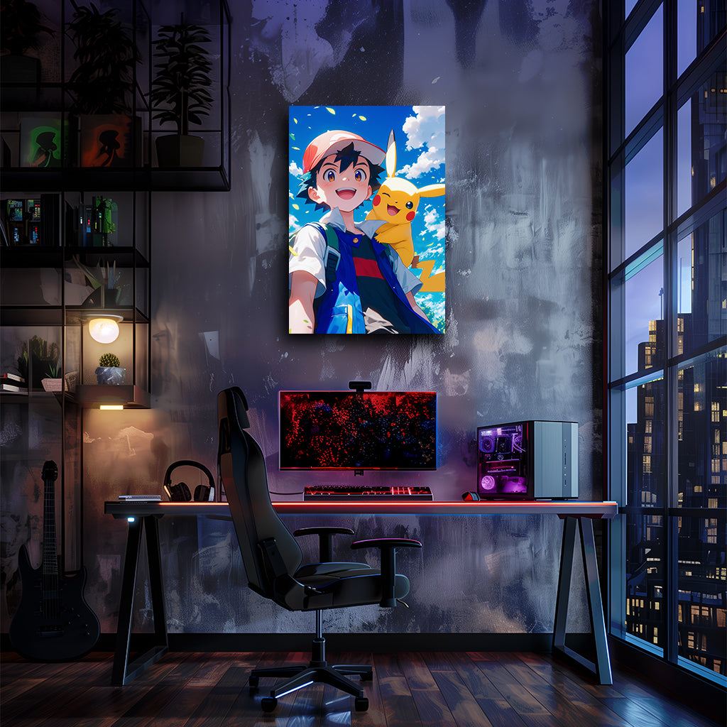 פוקימון | יצירות אמנות של Ash & Pikachu מאת @Artfinity007