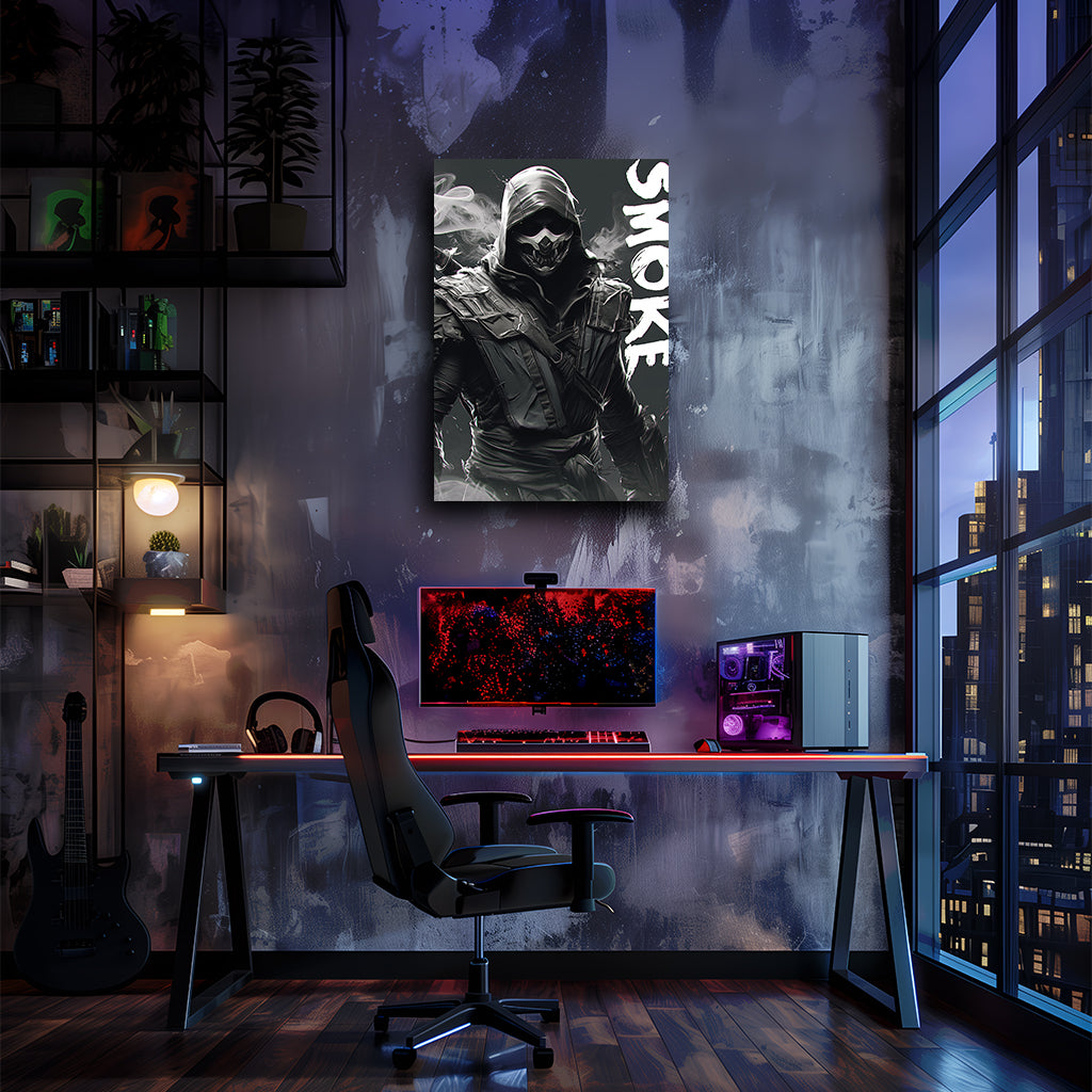 מורטל קומבט | יצירות אמנות עשן מאת @zegidesignai