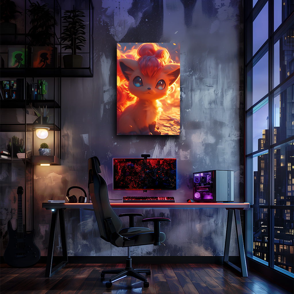 פוקימון | יצירת אמנות Vulpix מאת @zegidesignai