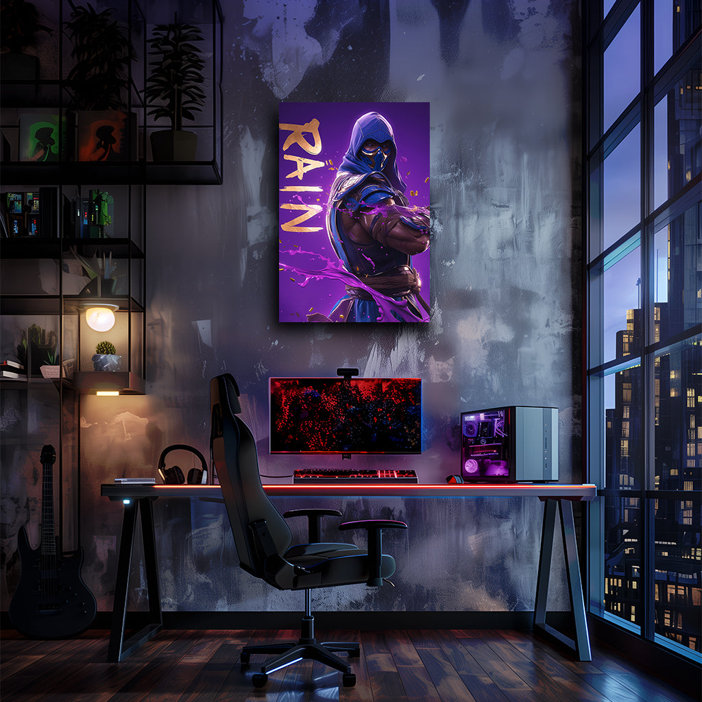 מורטל קומבט | יצירת אמנות גשם מאת @zegidesignai