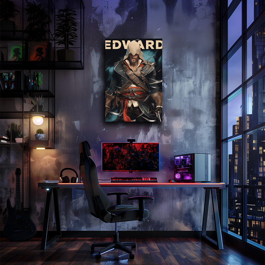 Assassin's Creed | יצירות אמנות של Edward Kenway מאת @zegidesignai