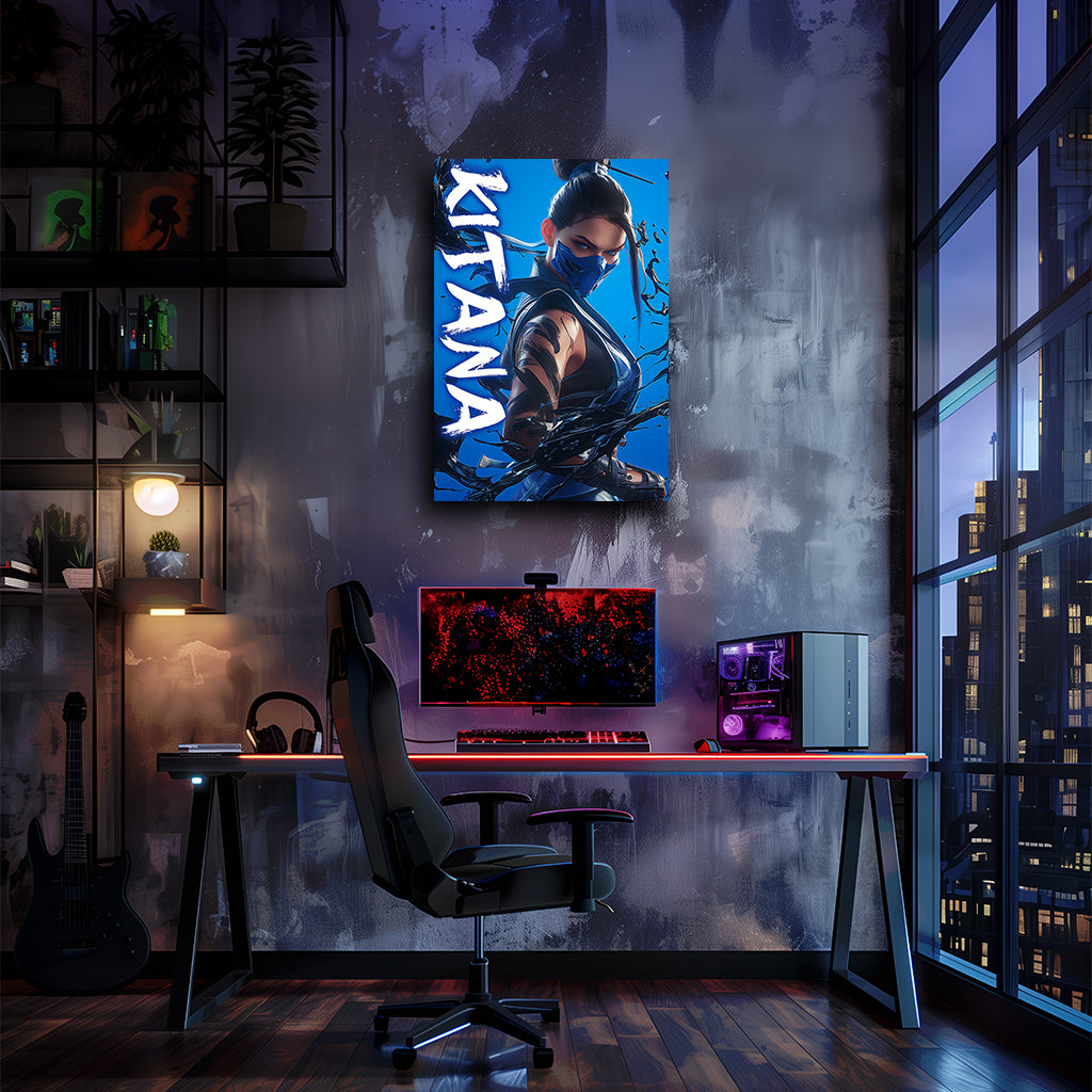 מורטל קומבט | יצירות אמנות של Kitana מאת @zegidesignai