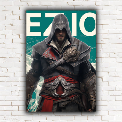 Assassin's Creed | יצירות אמנות של Ezio Auditore מאת @zegidesignai