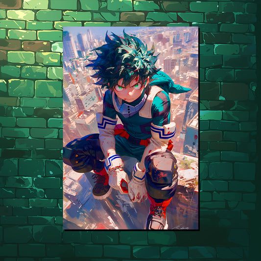 אקדמיה הגיבור שלי | יצירות אמנות של Deku מאת @Artfinity007