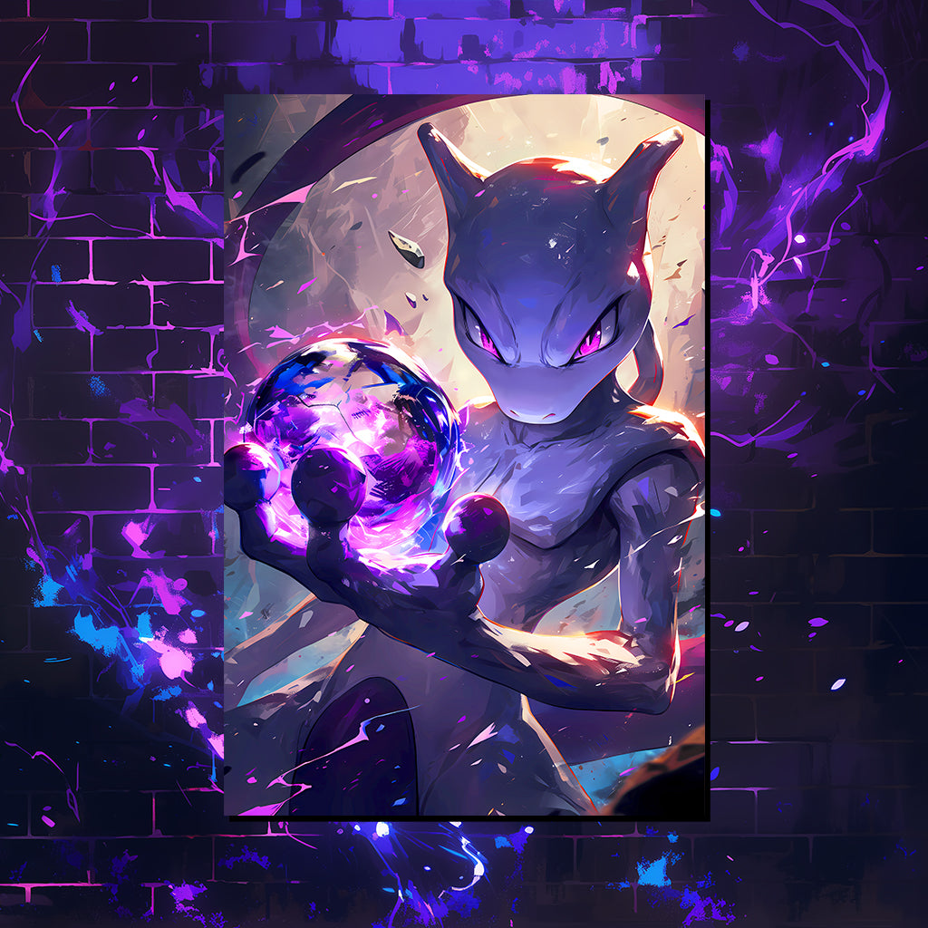 פוקימון | יצירות אמנות של Mewtwo מאת @goated.aiart