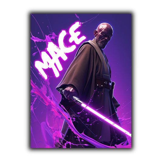 מלחמת הכוכבים | יצירות אמנות של Mace Windu מאת @zegidesignai