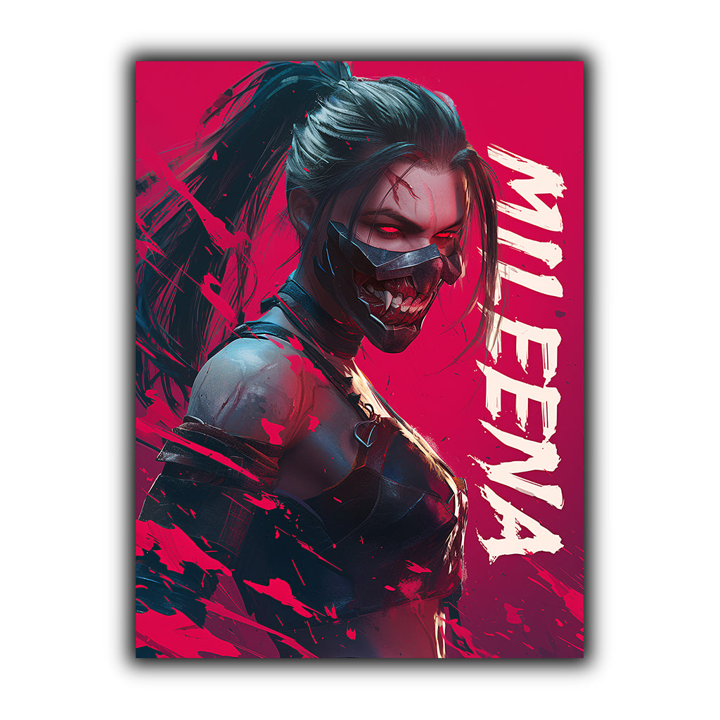 מורטל קומבט | יצירת אמנות של Mileena מאת @zegidesignai