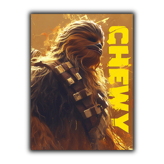 מלחמת הכוכבים | יצירות אמנות של Chewbacca מאת @zegidesignai