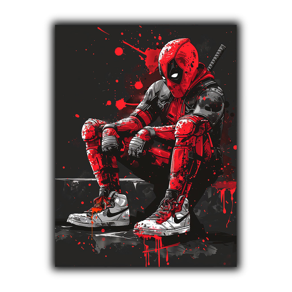 מארוול | יצירות אמנות של Nike Deadpool מאת @zegidesignai
