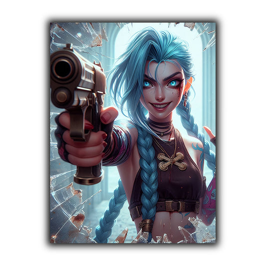 League of Legends | יצירות אמנות של Jinx מאת @dreameaterart460