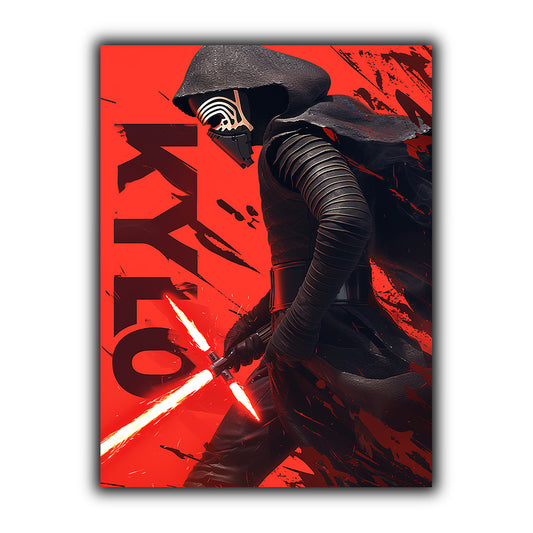 מלחמת הכוכבים | יצירת אמנות של Kylo Ren מאת @zegidesignai