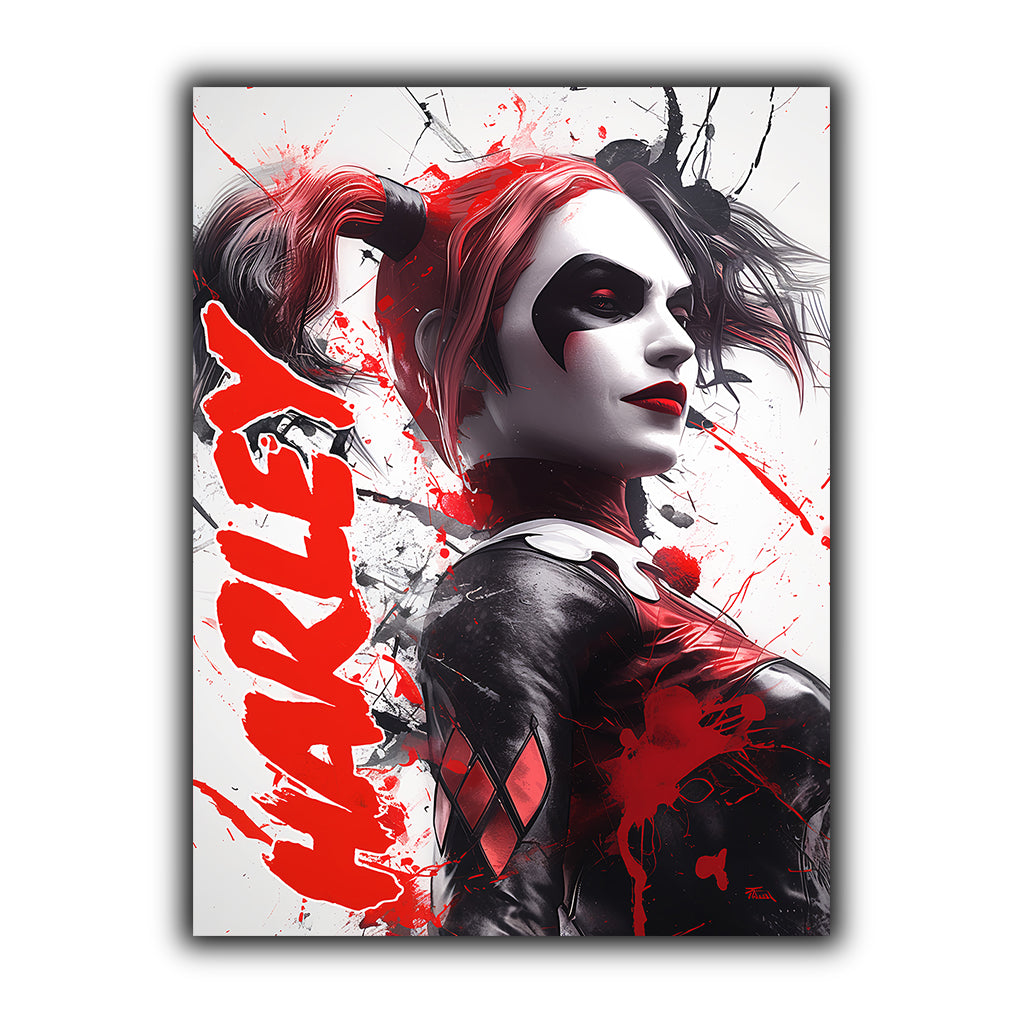 DC-Comics | יצירת אמנות של Harely Quinn מאת @zegidesignai