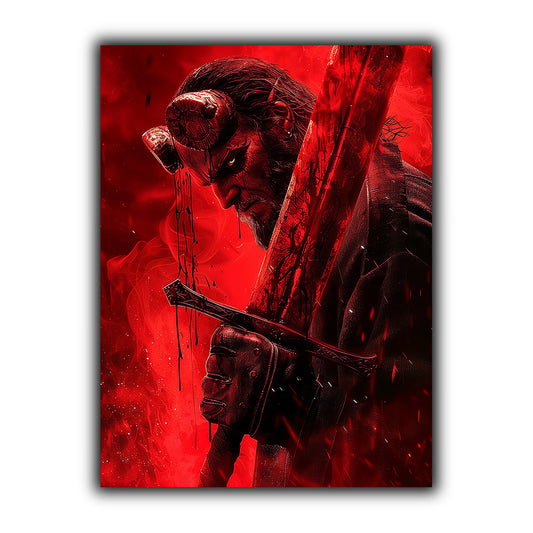 DC-Comics | יצירות אמנות של Hellboy מאת @zegidesignai