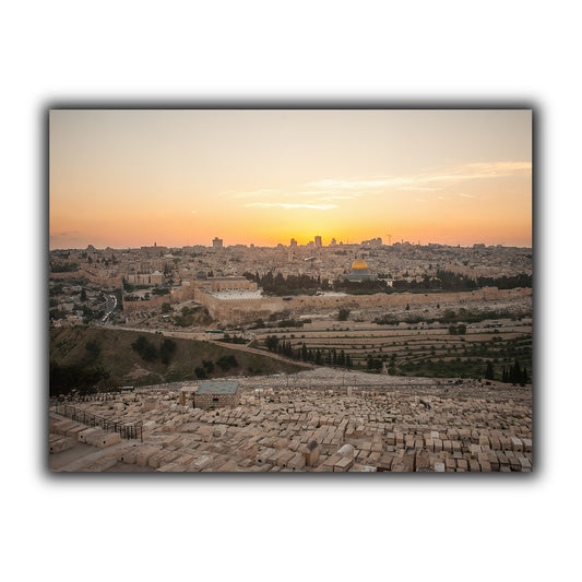 ערים | יצירות אמנות של העיר ירושלים העתיקה ישראל מאת @leinwandbild24