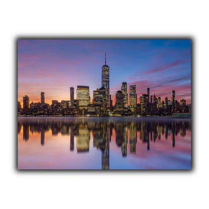 ערים | NewYork City Sunset יצירות אמנות מאת @leinwandbild24
