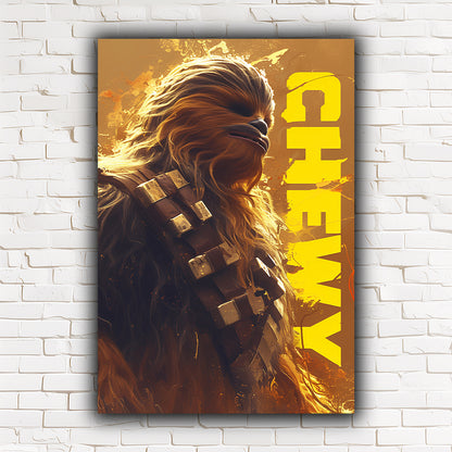 מלחמת הכוכבים | יצירות אמנות של Chewbacca מאת @zegidesignai