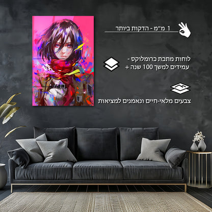 התקפה על טיטאן | יצירות אמנות של Mikasa מאת @smitwalljourney