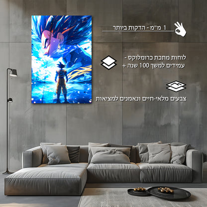 דרגון בול ז | יצירות אמנות של Goku &amp; Vegeta מאת @goated.aiart