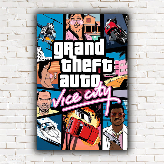 Grand Theft Auto | יצירות אמנות של GTA Vice City