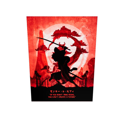 וואן פיס | Luffy Quote יצירות אמנות מאת @saufahaqqi