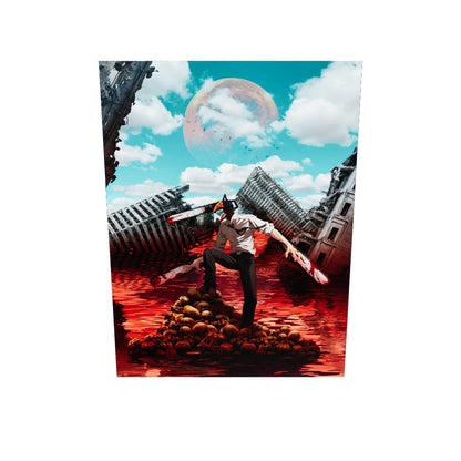 איש מסור שרשרת | יצירות אמנות של Denji מאת @saufahaqqi